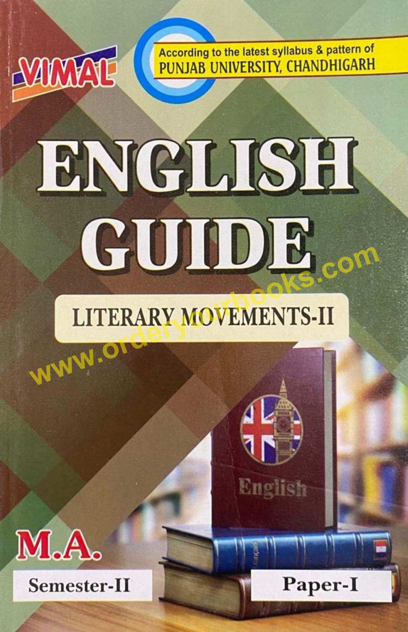 Vimal English Guide Literary Movements-2 for M.A. Sem. 2, (Paper I) Edition 2022