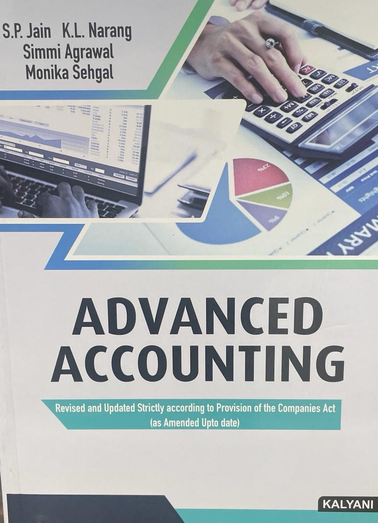 Kalyani Advanced Accounting for B.Com., 4th Sem., (P.U.) by S.P. Jain
