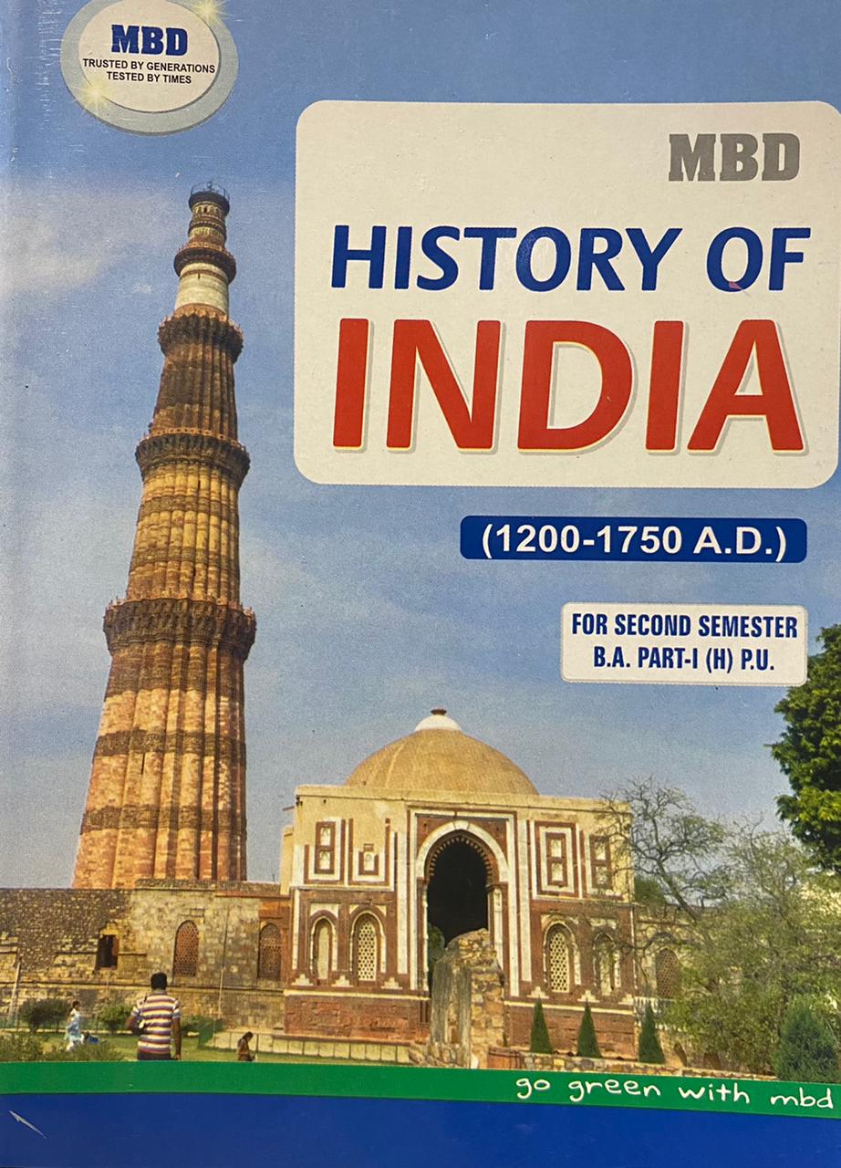 MBD History OF INDIA (1200 1750 A.D.) in Punjabi For B.A 2ND Sem. (P.U.)