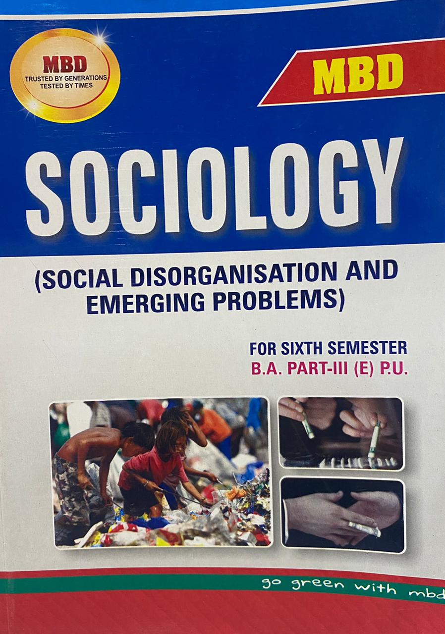 MBD Sociology (E) (For B.A. Sem. 6 (P.U.) by Dinesh Gakhar New Edition