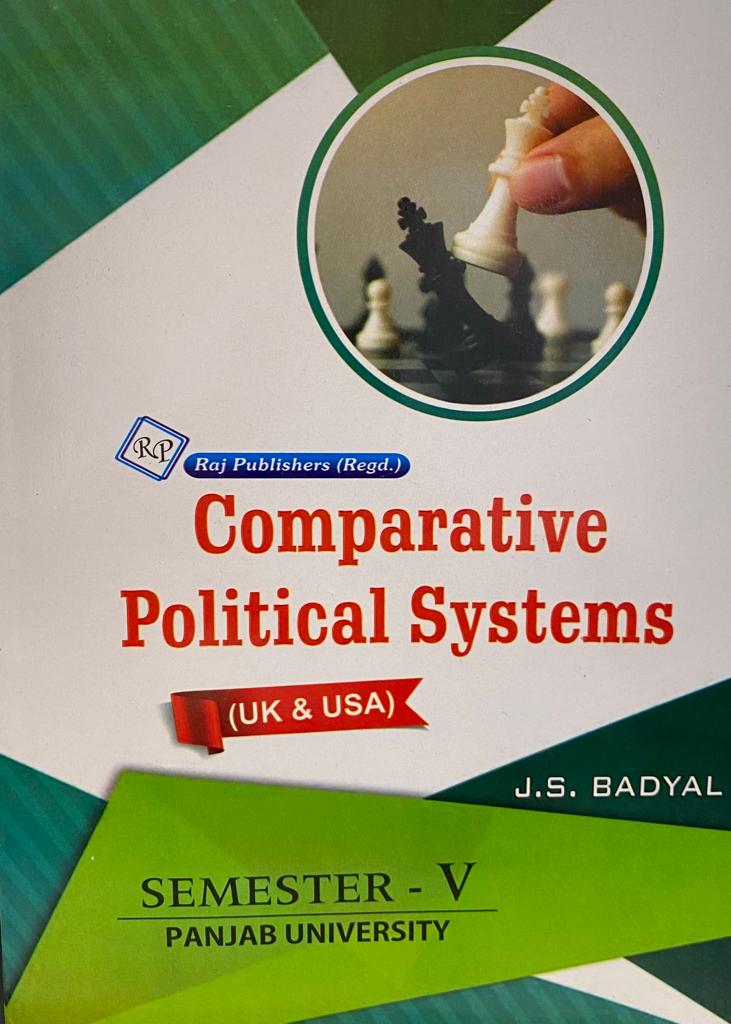 Comparative Political Systems (UK & USA) for Sem.5 (P.U.) punjabi medium by ( j.s. badyal) 2022