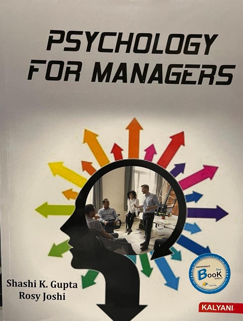Kalyani Psychology for Managers for B.Com. 1st Sem. (P.U.) by Shashi K. Gupta & Rosy Joshi, Edition 2023