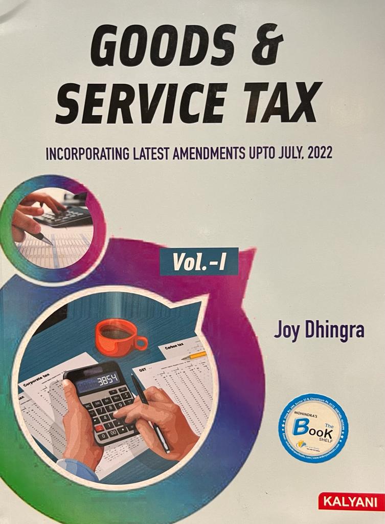 Kalyani GST Goods and Services Tax for B.Com. 3rd Sem.(Set of 2 ) (P.U.) by Joy dhingra edition 2023