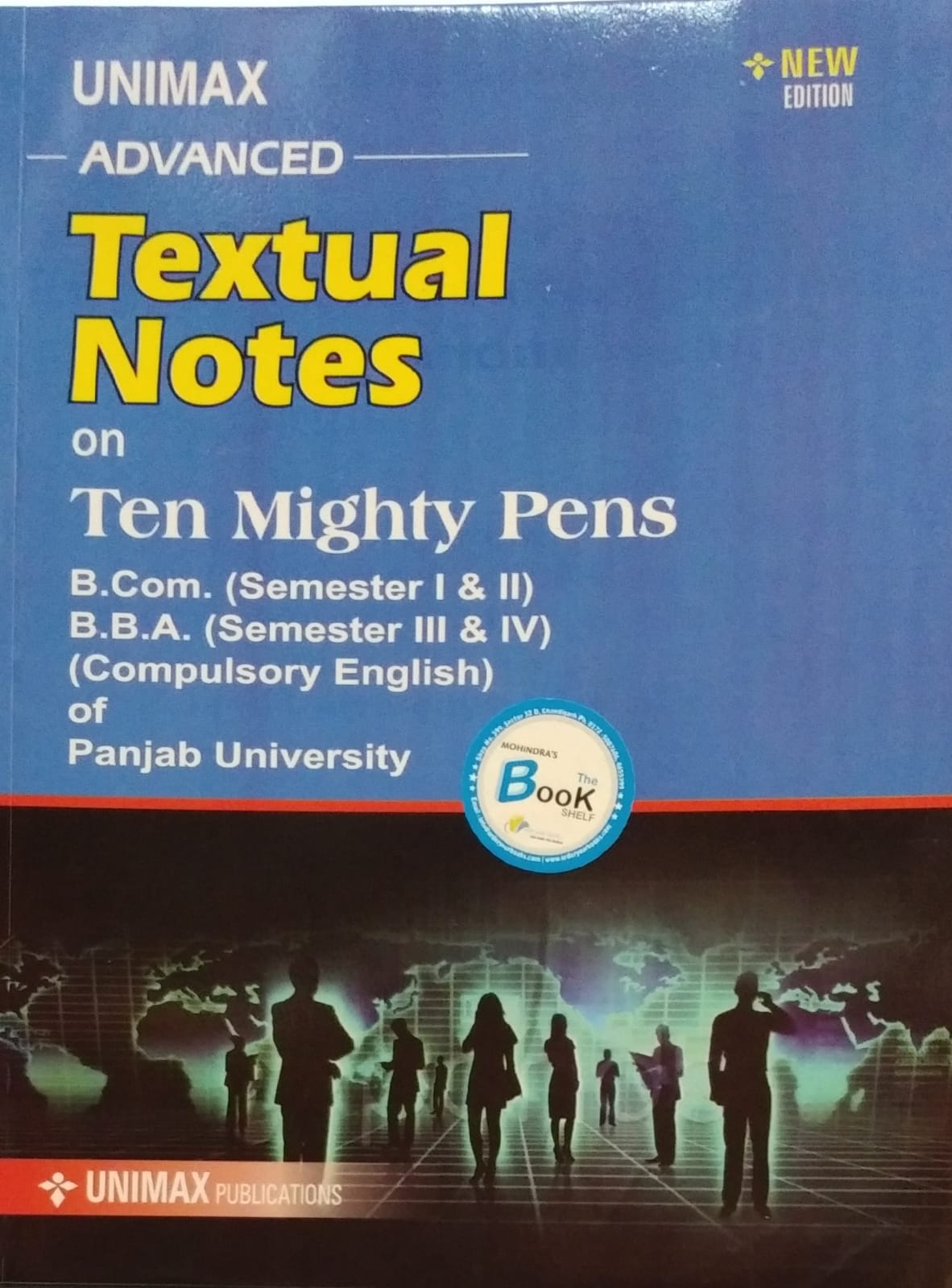 Unimax Textual Notes B.Com Sem.1 & 2, B.B.A. Sem. 3 & 4 Compulsory English of (P.U.) Edition 2023