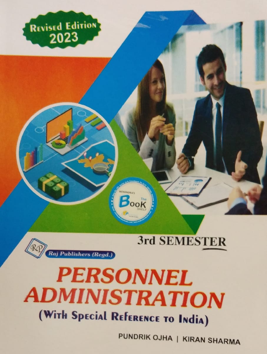 Personnel Administration for Sem.3 by Pundrik Ojha & Kiran Sharma Edition 2023