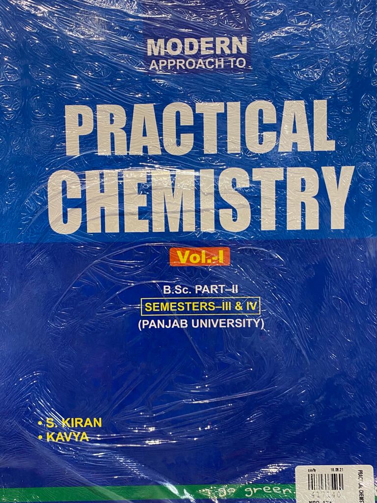 Modern Practical Chemistry For B.Sc. Part-2 Sem.-3 and 4 P.U. by S. Kiran & Kavya