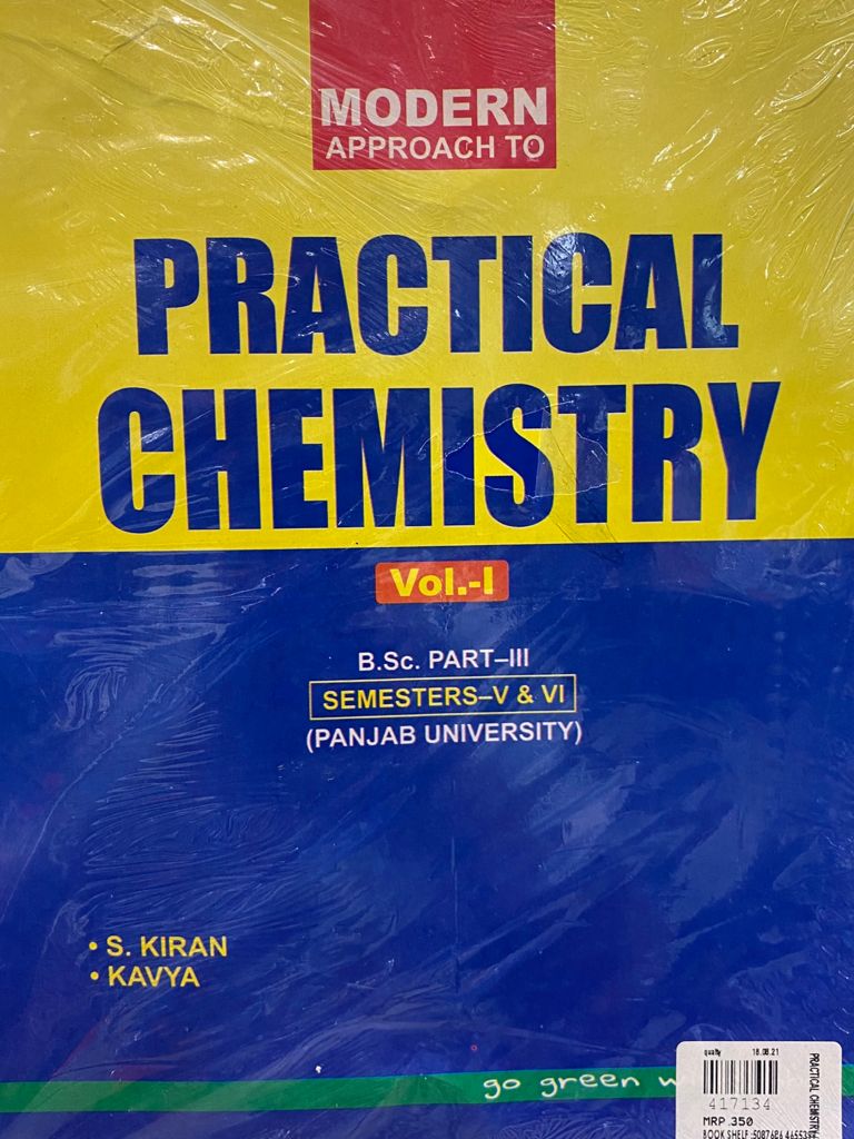 Modern Practical Chemistry For B.Sc. Part-3 Sem.-5 and 6 P.U. by S. Kiran & Kavya