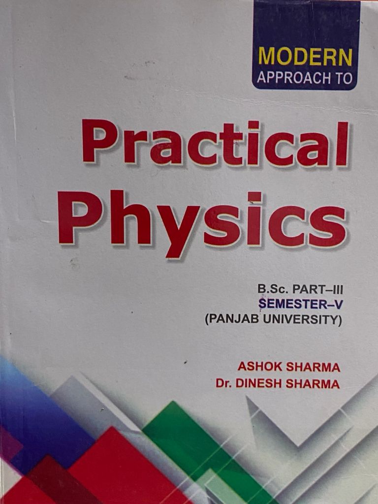 Modern Practical Physics For B.Sc. Part-3 Sem.-5 P.U.